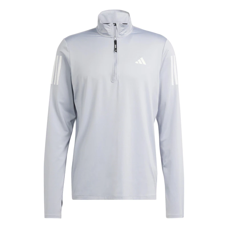 Image of adidas Own The Run Half-Zip Running Top Mens - Grey Grey M
