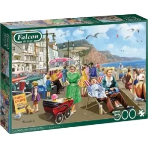 Image of Jumbo Falcon De Luxe Sidmouth Seafront 500 Piece Jigsaw Puzzle