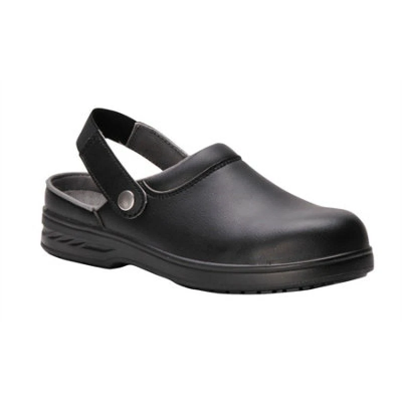 Image of Portwest Steelite SB AE WRU Clean Area Safety Clogs FW82BKR48 Colour: Black