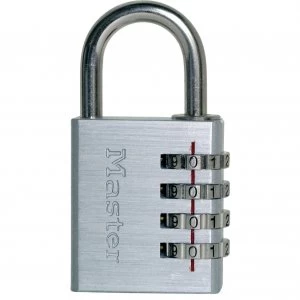 Image of Masterlock Aluminium Combination Padlock 40mm Black Standard