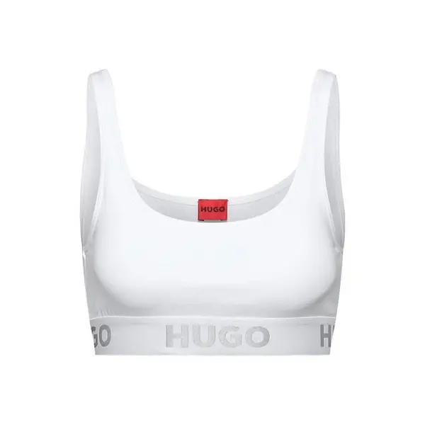 Image of Hugo Sporty Logo Bralette 6 (XS) Black 42184103270