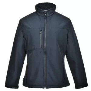 Image of Portwest Ladies Charlotte Softshell Jacket Navy M