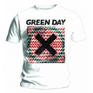 Image of Green Day Xllusion Mens White T Shirt: Large