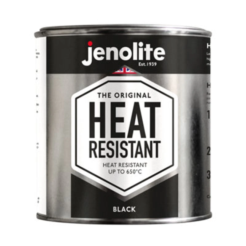 Image of Jenolite Rust Resistant Stove & Bbq Vht Paint - Black - 500Ml