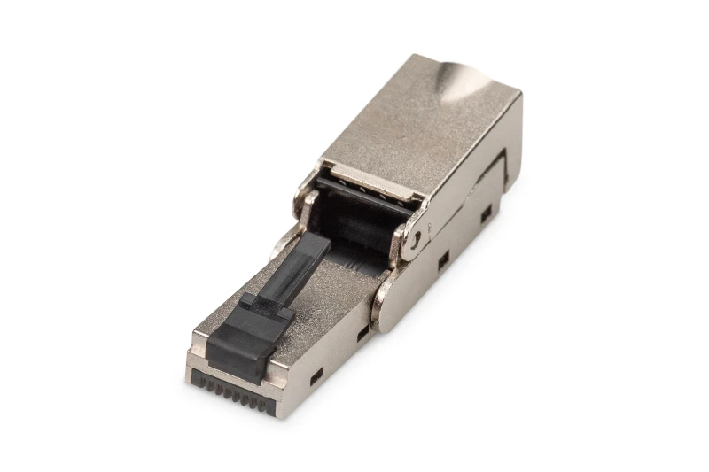 Image of Digitus CAT 6A field connector. angled. STP with dust cap. bend protec