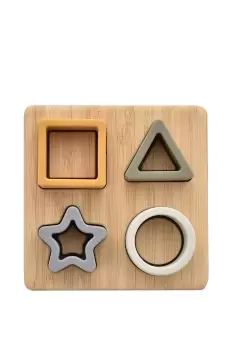 Image of Silicone & Bamboo Star Puzzle