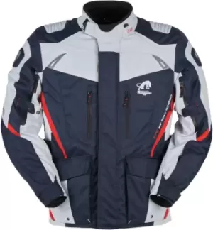 Image of Furygan Apalaches Motorcycle Textile Jacket, white-red-blue, Size XL, white-red-blue, Size XL