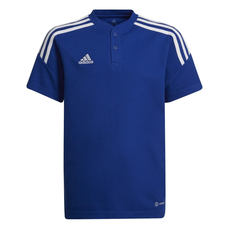 Image of adidas Condivo 22 Polo Shirt Juniors - Blue Blue 7 - 8 Years