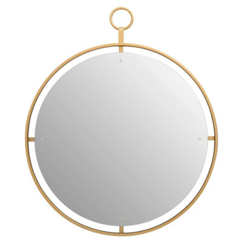 Image of Orsina Minimalist Wall Mirror With Ring, Versatile Round Shaped Wall Mirror, Compact And Lightweight Wall Mirror