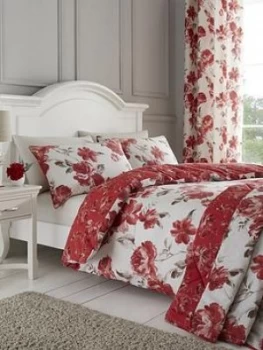 Image of Catherine Lansfield Catherine Lansfield Painted Floral Duvet Set - Sb