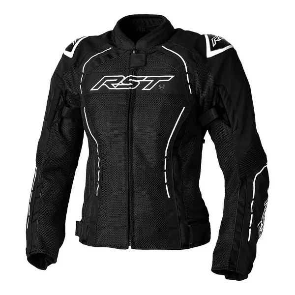 Image of RST S-1 Mesh Ladies Textile Jacket Black Size 12
