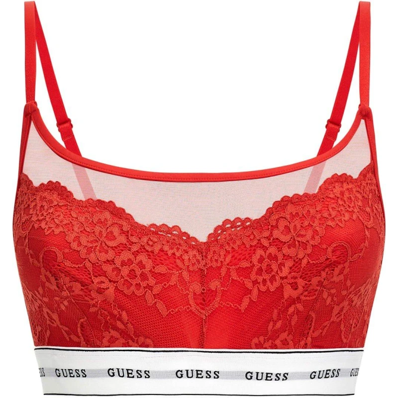 Image of Guess Belle Bralette - Red Red 8