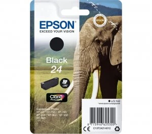 Image of Epson Elephant 24 Black Ink Cartridge