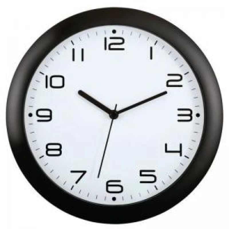 Image of ESE Direct Black Rimmed Wall Clock 359041 Clocks