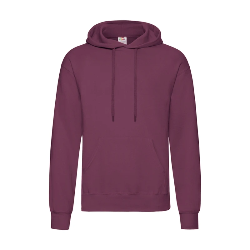 Image of Fruit Of The Loom Fruit of the Loom Men R Hoodie in Burgundy Size: Small Burgundy S Male 5063425300525
