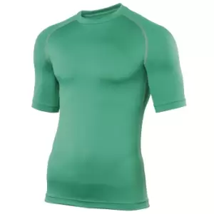 Image of Rhino Mens Sports Base Layer Short Sleeve T-Shirt (XS) (Green)
