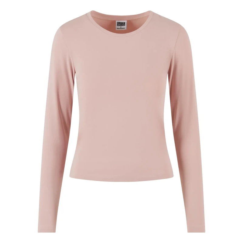 Image of Urban Classics Womens long sleeve T-Shirt Urban Classics Basic Super Slim Rose Female S