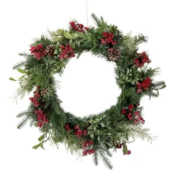 Image of The Spirit Of Christmas 60cm Frosted Wreath14 - 2021