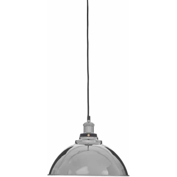 Image of Premier Housewares - Ceiling Lights Black Finish Round Shape Pendant Light Antique Ceiling Lighting Contemporary Pendant Hanging Lighting For Ceiling