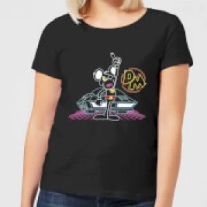 Image of Danger Mouse 80's Neon Womens T-Shirt - Black - M