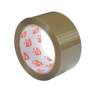 Image of 5 Star Office Packaging Tape Polypropylene 48mm x 66m Buff Pack of 6 Rolls