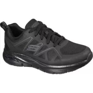 Image of Skechers Axtell Arch Fit Mens Slip Resistant Work Shoes Black Size 9