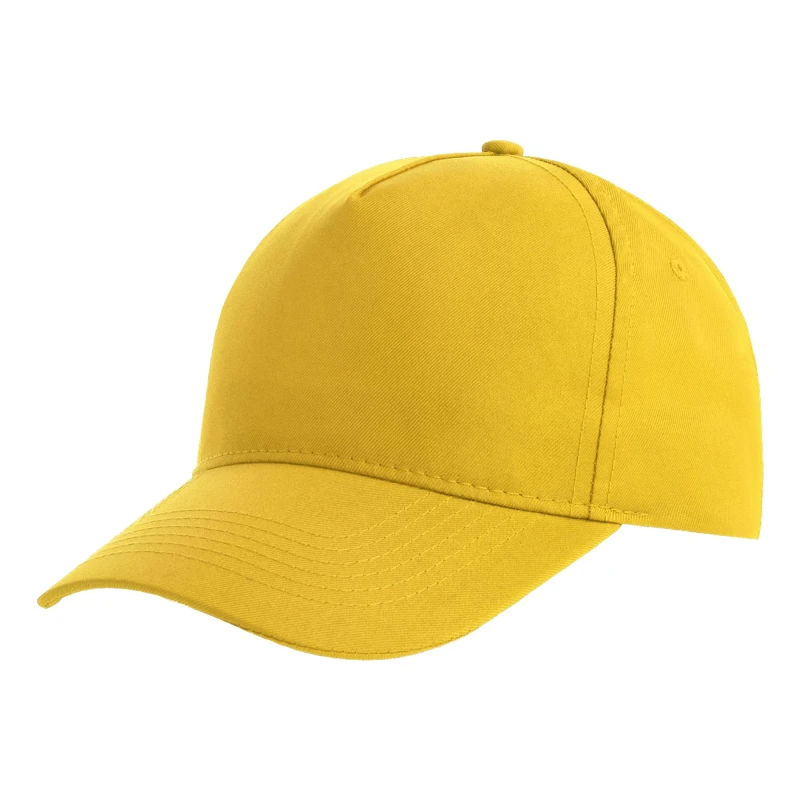 Image of Atlantis Recy Five 5 Panel Baseball Cap in Yellow Yellow Unisex One Size