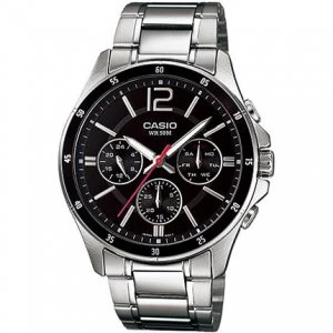 Image of Casio Mens Stainless Steel Watch - MTP-1374D-1