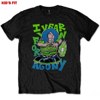 Image of Billie Eilish - Agony Kids 3 - 4 Years T-Shirt - Black