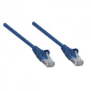 Image of Intellinet Network Patch Cable Cat6 7.5m Blue Copper U/UTP PVC RJ45 Gold Plated Contacts Snagless Booted Polybag