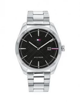 Image of Tommy Hilfiger Black Dial Stainless Steel Bracelet Watch