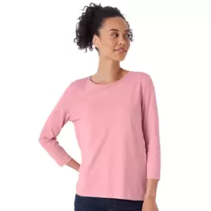 Image of Crew Clothing Womens Long Sleeve Perfect Cotton Slub T Shirt 12- Bust 35.5-37'