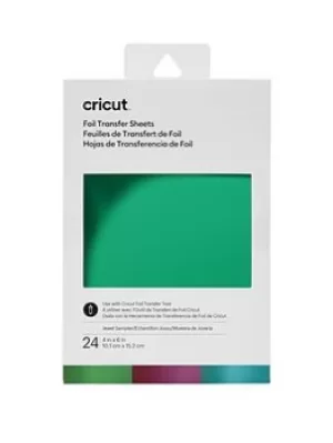 Image of Cricut Jewel Transfer Foil Sheets 4X6", 24 Pack