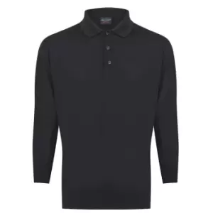 Image of Paul And Shark Summer Polo Sweater - Black