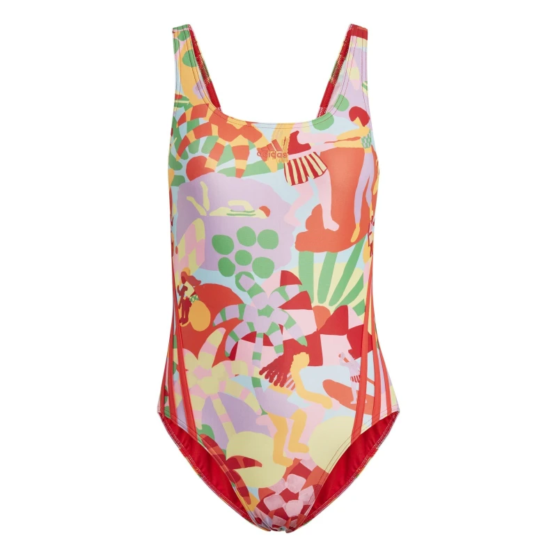Image of adidas Graphic Farm Swimsuit Womens - Multi Multi 4