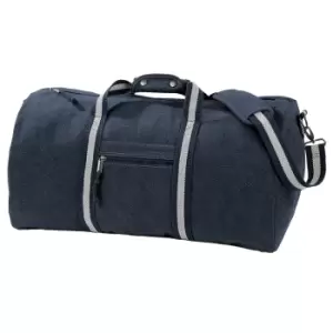 Image of Quadra Vintage Canvas Holdall Duffle Bag - 45 Litres (One Size) (Vintage Oxford Navy)