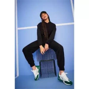 Image of I Saw It First Black Loopback Chevron Colour Block Hoodie And Joggers Set - Black