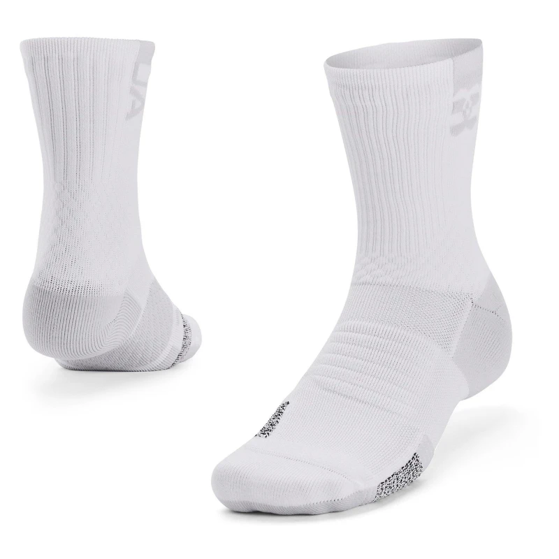 Image of Under Armour AD Playmaker 1pk Mid - White White 7 - 11