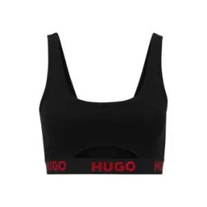 Image of Hugo Cotton Bralette - Black