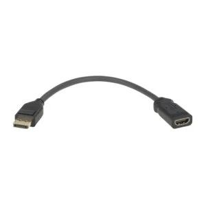 Image of Jedel DisplayPort Male to HDMI Female Converter Cable, Black