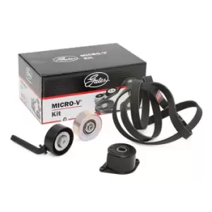 Image of GATES V-ribbed belt set K046PK2160 Serpentine belt kit,Auxiliary belt kit BMW,5 Limousine (E60),5 Touring (E61),7 (E65, E66, E67),6 Coupe (E63)