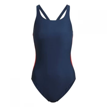 Image of adidas SH3. RO Taper Swimsuit Womens - Crew Navy / Vivid Red