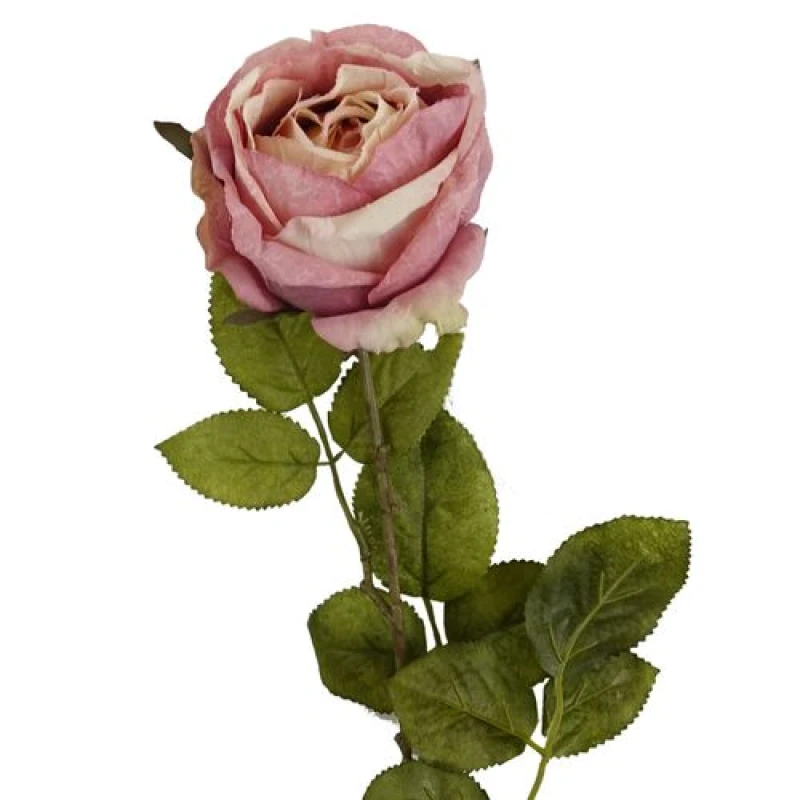 Image of Leaf 70cm Artificial Light Pink Rose