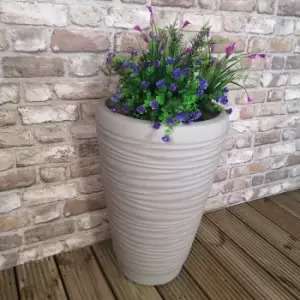 Image of Arizona Tall Stone Effect Garden Planter 56.5cm H