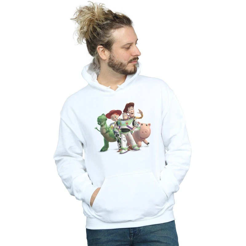 Image of Disney Men Toy Story 4 Group Hoodie in White Size: Small White S Male 5059308588241