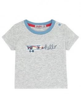 Image of Cath Kidston Baby Boys Plane Short Sleeve T-Shirt - Off White