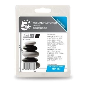 Image of 5 Star Office HP 15 Black Ink Cartridge