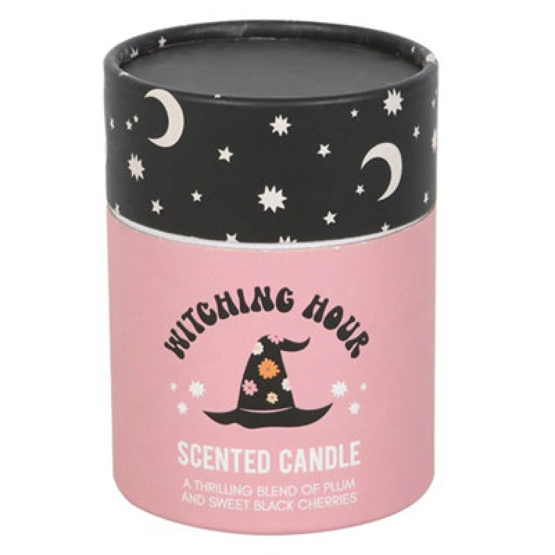 Image of Something Different Something Different Witching Hour Plum & Black Cherry Scented Candle Black One Size Unisex 5063806045113