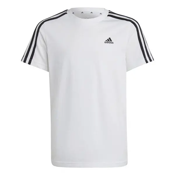 Image of adidas Stripe Essentials T-Shirt Junior - White 7 - 8 Years