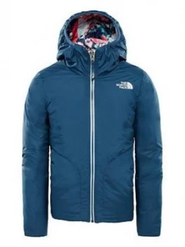 Image of The North Face The North Face Girls Reversible Perrito Jacket Blue Size M10 12 Years Women